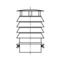 Daszek z 4 pierścieniami KZS Ø 150mm gr.0,8mm