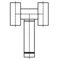 Deflektor typu "H" SWR Ø 100mm ocynk