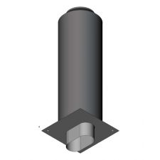 Przedłużenie komina izolowane owalne 1mb gr.0,8mm