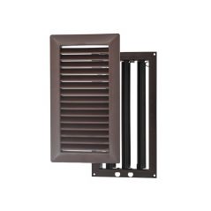 Kratka wentylacyjna 160x290 mm PVC z nastawną żaluzją