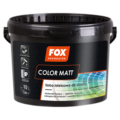 FOX COLOR MATT 2,5l baza farby lateksowej, biała
