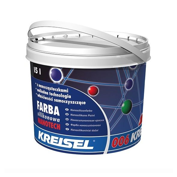 Farba silikonowa Kreisel NANOTECH 006, 15 l