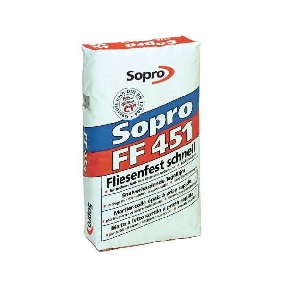 SOPRO zaprawa klejowa szybkowiążąca FF 451, 25 kg